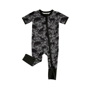 Combinaison courte à manches courtes pour bébé, enfant, garçon, motif camouflage vert cerf, vente en gros, SR4209 - Product Image 4