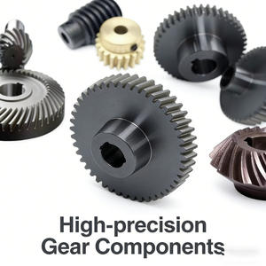 Juego de Engranajes Cónicos y de Tornillo Sin Fin de Precisión Personalizados, Engranaje Cónico Espiral Mecanizado por CNC para Transmisión de Maquinaria Industrial - Product Image 2