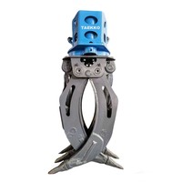 Vente flash TAEKKO 360 °   Grappin hydraulique rotatif pour excavatrice, manipulation de bois, de pierres et d'acier, 24-30T