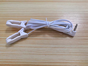 สายเชื่อมต่ออิเล็กโทรดหนีบหูและหน้าอกขนาด 2.5 มม. พร้อมปลั๊กแจ็ค 3.5 มม. ต่อกับขั้วต่อแบบพิน 2.0 มม. สองขั้ว สายเชื่อมต่อ Tens - Product Image 4