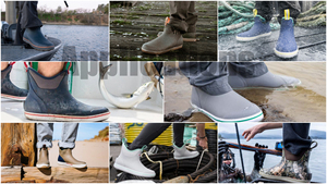 Bottes <span class=keywords><strong>de</strong></span> pont imperméables pour hommes <span class=keywords><strong>de</strong></span> 6 pouces avec doublure respirante et antidérapante, bottes <span class=keywords><strong>de</strong></span> pluie à <span class=keywords><strong>la</strong></span> cheville en caoutchouc néoprène pour <span class=keywords><strong>la</strong></span> pêche et <span class=keywords><strong>la</strong></span> navigation <span class=keywords><strong>de</strong></span> plaisance - Product Image 6