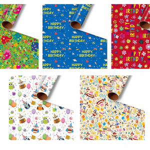 Scatola regalo all'ingrosso compleanno per bambini regalo imballaggio di carta per vestiti Design carta da imballaggio per bambini - Product Image 6