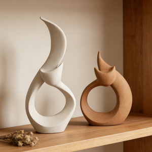 Conjunto de Esculturas Decorativas Wabi Sabi para Sala de Estar, Decoración del Hogar, Adorno para Entrada, Pieza de Arte Moderna y Minimalista - Product Image 3