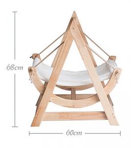 Hamaca de madera con logotipo personalizado, caja de cartón, almacenamiento europeo, madera maciza sostenible para mascotas, columpio Zzm - Product Image 3