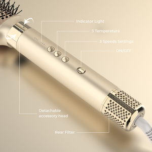 Cepillo de Aire Caliente para Peinar el Cabello, Secador de Pelo Profesional, Rizadores de Salón, Set de Secador de Pelo 6 en 1, Multi-Estilizador - Product Image 3