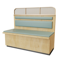 Ensemble de mobilier de restaurant personnalisé - Canapé en cuir, tables et chaises pour usage commercial, design moderne, durable