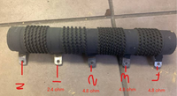 Resistencia de Carga Tubular de Cerámica RXG20 8R 16R 800W 10KW de Alta Potencia para Frenado KNP GREEN TUBE No Inductiva PTC Variable