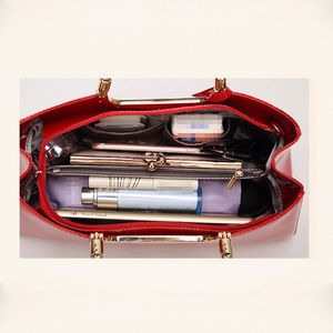 Sacs à bandoulière pour femmes de haute qualité, sacs à main classiques en cuir verni PU brillant, sacs fourre-tout de luxe pour femmes, sacs à main tendance pour femmes - Product Image 6