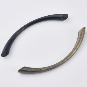 Curved Cabinet Handles 96mm Hole Spacing Bronze <b>Black</b> Zinc Alloy Minimalist Design For Drawer Door Kitchen Cabinet - Product Image 3