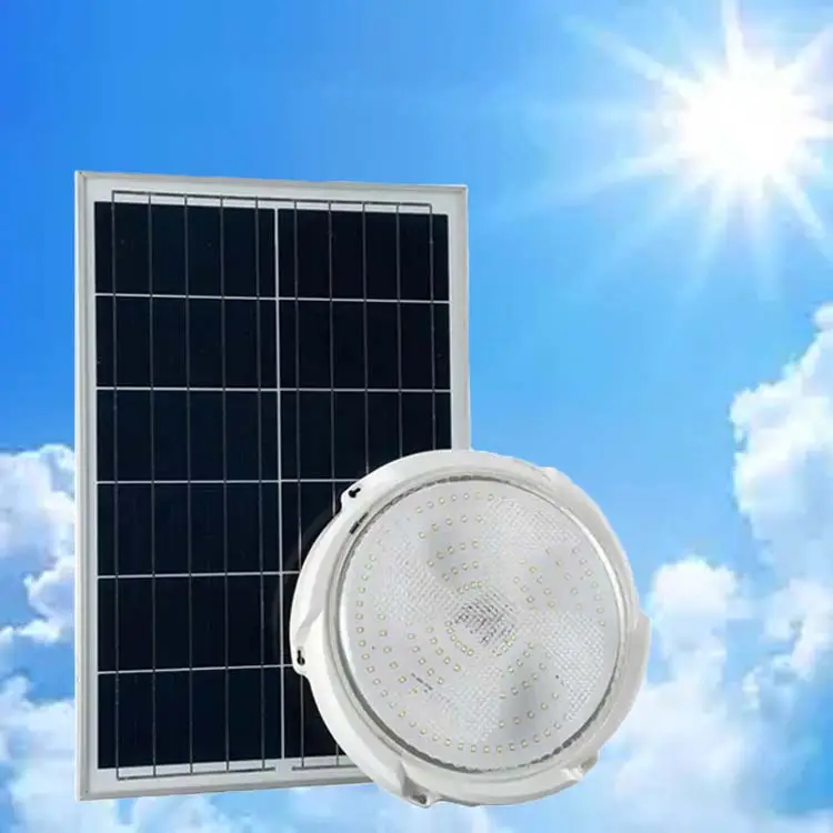 Lumière d'intérieur circulaire étanche haute luminosité avec minuterie plafonnier solaire télécommandé