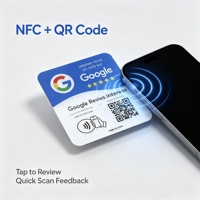 Carte de révision NFC 12x12cm, plaque de révision Google