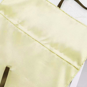 Pochette de rangement en <span class=keywords><strong>satin</strong></span> rose imprimée avec logo personnalisé, sac de protection de luxe en soie pour perruques, emballage cosmétique pour cheveux et textiles - Product Image 4