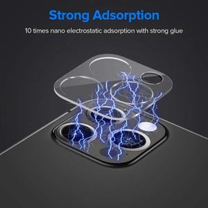 Protection d'objectif d'appareil photo pleine couverture pour iPhone 13 Pro Max 12 Mini, protection d'objectif d'appareil photo en verre trempé, film de protection d'écran - Product Image 4