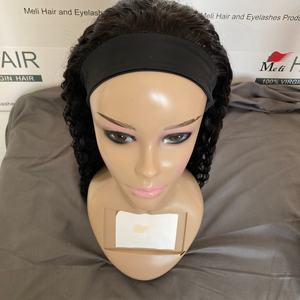 Perruque bandeau 180% de densité, bouclée, Deepwave, Bodywave, lisse, sans colle, sans dentelle, avec baby hair, cheveux humains Remy brésiliens longs de haute qualité - Product Image 2