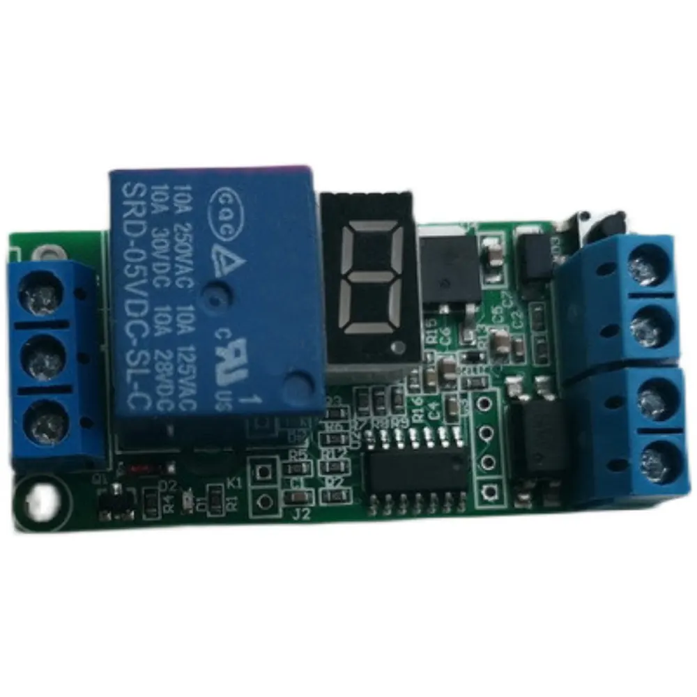 Taidacent Dc 6V 12V 24V Digitale Led Display Tijdvertraging Relaismodule Elektrische Timer Schakelaar Trigger Tijdvertraging Relaisschakelaar