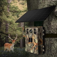 JerderFo H6 Ucon Cellulaire Cellulaire 4G LTE Cerf Live stream Trail Caméra Chasse Caméra 4G Caméra faune 940 No Glow Panneau Solaire