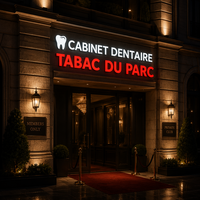 Letrero con Letras Iluminadas LED Personalizado |   Letras 3D para Exteriores, Letreros Luminosos para Fachadas de Tiendas, Oficinas y Clubes