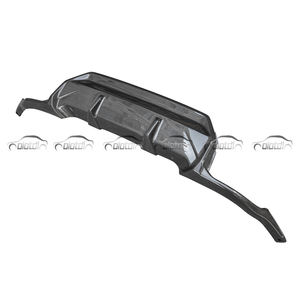 BMW 2 Serisi COUPE G42 M240 Oto Tuning için 3D Stil 1x1 Düz Örgü Kuru Karbon Fiber Difüzör Arka Lip Tampon Kanatları Spoyler - Product Image 3