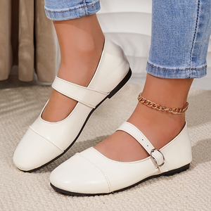 Scarpe Basse in PU Opaco per il Tempo Libero all'Aperto con Classica Struttura Regolabile a Cinturino Mary Jane - Product Image 5