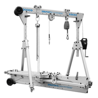 Grue à portique en aluminium 500kg-5000kg Hauteur réglable Rapid Aluminum Alloy Mini Portable Portry Crane Prix