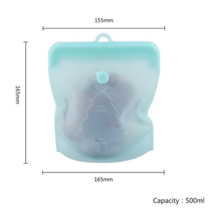 Grade Silicone Reusable Seal Food Storage Bags for Meat <b>Fruit</b> Veggies - Product Image 2
