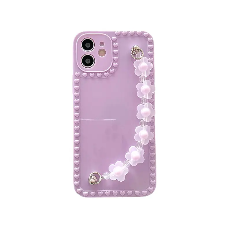Trendy Purple Wristband Chain Cell Phone Cases Back cover and accessories for phone