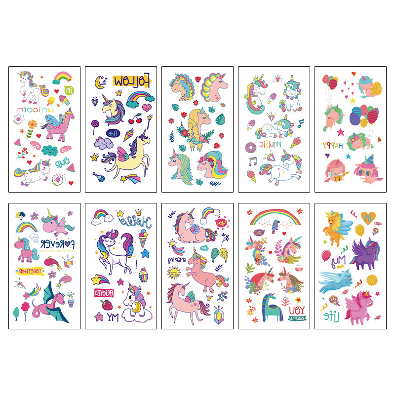 Licorne une série 10 feuilles/set - 68*120mm