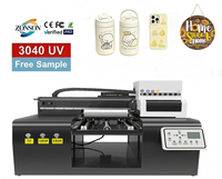 Imprimante jet d'encre UV intelligente 3040 A3 pour étiquettes à froid sur céramique, acrylique, bois, étiquettes d'emballage et commandes personnalisées en petites séries
