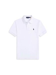Chemise d'affaires unie pour homme Ralph à manches courtes, respirante, durable, pour l'été, avec col à revers et broderie du logo Little Horse, 100% - Product Image 3