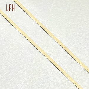 Erringbone-Cadena de eslabones de 18K para mujer, Gargantilla antigua de 18K - Product Image 1