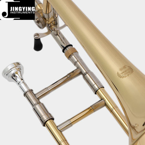 <span class=keywords><strong>Trombone</strong></span> modifié ténor de haute qualité, <span class=keywords><strong>instrument</strong></span> à vent en <span class=keywords><strong>cuivre</strong></span> Jingying Music 2023, clé Bb/F, <span class=keywords><strong>cuivre</strong></span> blanc, glissière externe - Product Image 6