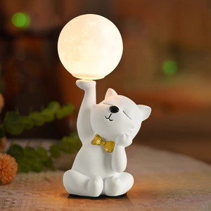 BIFANG maison créatif dessin animé lune veilleuse résine lumière ambiante pour astronaute champignon léger Protection des yeux enfants - Product Image 1