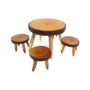 Maison <span class=keywords><strong>de</strong></span> poupée meubles uniques arbre <span class=keywords><strong>Table</strong></span> à manger en bois et <span class=keywords><strong>chaise</strong></span> - Product Image 1