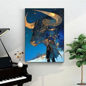 Nouveau douze Constellations fini <span class=keywords><strong>affiche</strong></span> dessin animé Animation ciel étoilé peinture décorative moderne - Product Image 4
