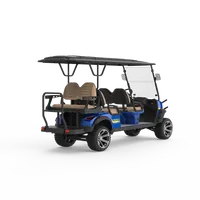 Voiture de golf à batterie 6 places, buggy de golf certifié CE avec vitesse de fabrication de 40 km/h, autonomie de 50-70 km