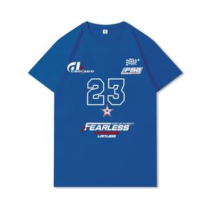 เสื้อยืดคอกลมผู้ชาย ผ้าฝ้ายคุณภาพสูง 100% สไตล์สตรีท ขายดีช่วงซัมเมอร์ พิมพ์ลายหัวใหญ่ ออกแบบเองได้ ODM แห้งเร็ว - Product Image 5