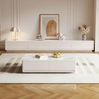 Ensemble Moderne de Luxe Flottant Décoratif Meubles Télévision Bois Marbre Table Basse pour Salon Chambre Maison de Campagne
