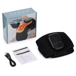 Electric <b>Wireless</b> Knee Massager <b>Heating</b> Touch Panel 2000mAh Battery Compression Sleeve Running/Weightlifting Non-Slip Timing - Product Image 6