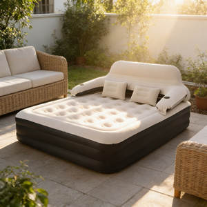 Comfort Backrest Modern Hospital Use <b>Inflatable</b> <b>Mattress</b> Fast Inflation Pillow-Equipped Self-Inflating Hypo-Allergenic Foldable - Product Image 1