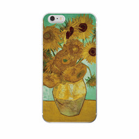 Coque de téléphone en TPU mince avec motifs de peinture classiques et impression UV pour iPhone 12 13 14 15 16 17 18 Pro Max