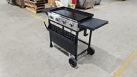 Barbecue portable personnalisable, acier de qualité supérieure, design robuste à ouverture coulissante pour l'extérieur