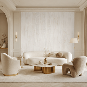 Losa de piedra sinterizada con aspecto de mármol blanco, baldosa de porcelana pulida con aspecto de mármol, 1600 x 3200 x 12 mm para pared - Product Image 4