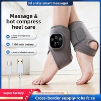 Masseur de cheville intelligent en graphène vibrant et chauffant avec fonction musicale et recharge sans fil
