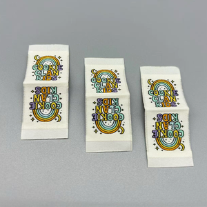 Etiquetas de Cuello Personalizadas para Ropa, Etiquetas Tejidas de Damasco, Etiquetas de Ropa, Etiquetas para Prendas - Product Image 1