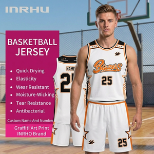 Jersey Basket Merah Unisex Bahan Cepat Kering dan Bernapas Ukuran Besar Dapat Disesuaikan Nama Tim Desain Bolak-Balik untuk Olahraga Dewasa - Product Image 1