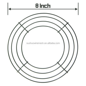 8 10 12 14 16 18 20 Inches Green Metal Wire <strong>Wreath</strong> Rings Christmas <strong>Wreath</strong> <strong>Frames</strong> - Product Image 4