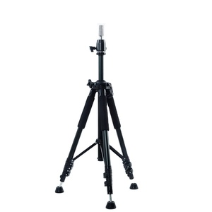 アルミ合金製 トレーニングウィッグ用スタンド 三脚 ブラック 2025年モデル - Product Image 1