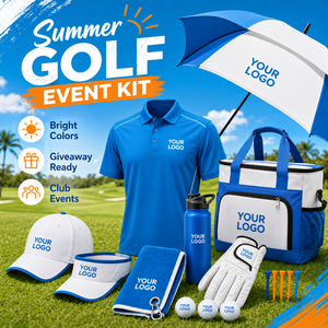 Ensemble personnalisé d'articles de golf pour l'esprit d'équipe : vêtements, serviette, sac, bouteille, gants, balles de golf, carnet de scores pour uniforme d'équipe et activités événementielles - Product Image 3
