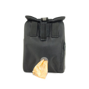 กระเป๋าใส่ขนมสุนัขสีดำ ผ้าอ็อกซ์ฟอร์ด พกพาสะดวก อเนกประสงค์ สำหรับสัตว์เลี้ยง ขนาด 12.5*7.5*19 นิ้ว พร้อมช่องซิป - Product Image 1