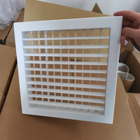 Grille d'aération carrée en plastique ABS de qualité supérieure, facile à installer, pour système HVAC, grille d'aération à débit d'air réglable pour la maison